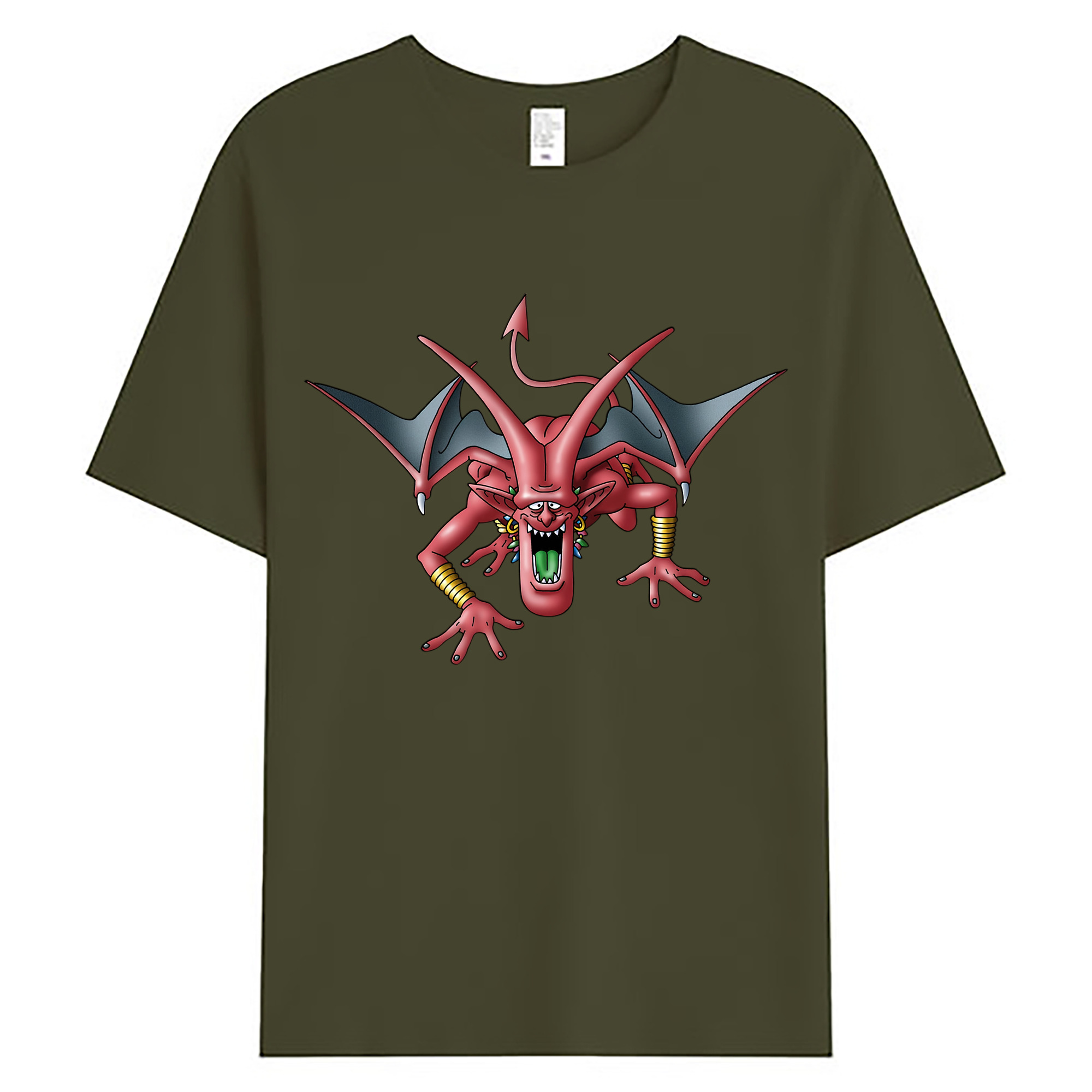 （画像用） ドラゴンクエスト Doragon Kuesuto Dragon Quest 綿100％ メンズ半袖Tシャツ｜肌触りやわらか＆通気性
